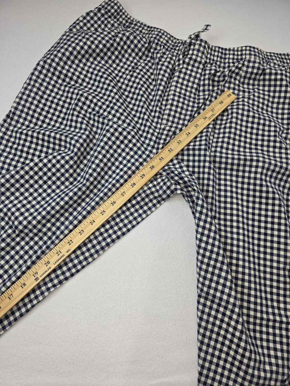 Lands'End Draper James Blue Checkered Pajama Pants Size XL NWOT AN-1425 - Picture 6 of 10